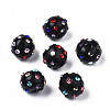 Polymer Clay Rhinestone Beads RB-T017-31H-A-1