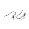 304 Stainless Steel Rhinestone Earring Hooks STAS-D310-01P-04-2