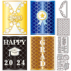 Graduation Card Carbon Steel Cutting Dies Stencils DIY-WH0309-1785-1