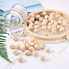 Craftdady 120Pcs 12 Styles Unfinished Natural Wood European Beads WOOD-CD0001-09-15