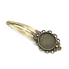 Alloy Snap Hair Clip Finding PW-WG38295-02-1