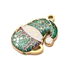 Christmas 304 Stainless Steel Enamel Pendants LS-STAS-B112-02G-08-2
