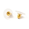 Brass Bullet Clutch Earring Backs KK-I057-G-3