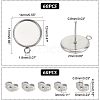 304 Stainless Steel Stud Earring Settings STAS-UN0019-14P-3