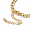 Cubic Zirconia Leopard Link Bracelet Brass Curb Chains for Women BJEW-G664-01G-02-4