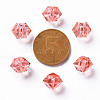 Transparent Acrylic Beads TACR-S154-15B-52-3