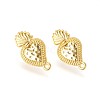 Brass Stud Earring Findings KK-F809-14G-1