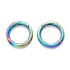 Zinc Alloy Ring Spring Gate Rings PALLOY-M194-01C-MC-3