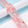 Cherry Quartz Glass Beads Strands G-G990-C09-2