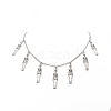 Tibetan Style Alloy Skeleton Pendant Necklace NJEW-JN04232-4