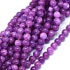 Natural Dyed Jade Beads Strands G-F601-A27-1