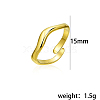 Stainless Steel Open Cuff Ring for Women IN8799-1-4