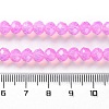 Baking Painted Transparent Glass Beads Strands DGLA-A034-J6MM-D05-4