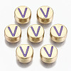 Alloy Enamel Beads X-ENAM-S122-029V-RS-1