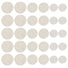 90Pcs 3 Styles Natural Capiz Shell Disc Connector Charms BSHE-MB0001-01-2