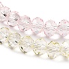 Transparent Painted Glass Beads Strands X1-DGLA-A034-T6mm-A25-4