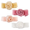 4Pcs 4Colors Cloth Rose Ribbon Chokers FIND-TA0002-27-10