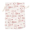 Christmas Theme Cotton Fabric Cloth Bag X-ABAG-H104-B02-2