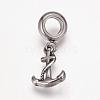 304 Stainless Steel European Dangle Charms OPDL-K001-29AS-1