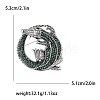 Crocodile Alloy Rhinestone Brooch PW-WGFAD1D-04-4