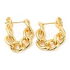 Rack Plating Brass Chain Ear Studs for Women EJEW-Q770-15G-1