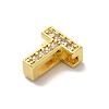 Brass Micro Pave Cubic Zirconia Beads KK-H487-25G-20-2