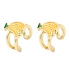 Brass Cuff Earrings EJEW-C186-02C-G-4