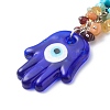 Handmade Lampwork Evil Eye Pendant Decoration HJEW-JM00773-01-3