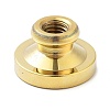 Golden Tone Wax Seal Brass Stamp Heads STAM-P002-01G-02-2