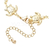 304 Stainless Steel Turtle Link Chain Bracelets for Women AJEW-AN00770-4