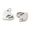 Non-Tarnish 304 Stainless Steel Pendants STAS-Z042-14P-2