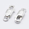 925 Sterling Silver Lobster Claw Clasps STER-K167-075D-S-1