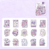 30Pcs 15 Styles Flower Theme PET Sticker PW-WG7DAE2-04-1