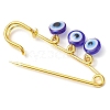 Blue Evil Eye Resin Charm Kilt Pins JEWB-BR00176-4