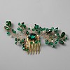 Bridal Wedding Alloy Rhinestones Hair Combs FIND-WH0011-35-1