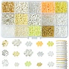 DIY Round Glass Beads Bracelets Making Kits SEED-FS0001-34-1