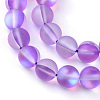 Synthetic Moonstone Beads Strands X-G-R375-6mm-A09-1