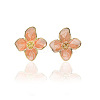 Alloy Enamel Stud Earrings FS-WG082C3-04-2