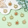 8Pcs 4 Colors Alloy Cat Eye Pendants FIND-YW0010-88-4