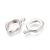 Irregular 925 Sterling Silver Blank Bezel Cup Pendant Cabochon Settings STER-T008-85P-2