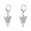 Tarnish Resistant 304 Stainless Steel Leverback Earrings EJEW-JE04185-03-1