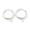 201 Stainless Steel Huggie Hoop Earring Findings STAS-P283-01Z-S-1