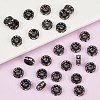 Iron Grade A Crystal Rhinestone Spacer Beads RB-A010-8MM-B-2