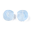 Transparent Spray Painted Glass Beads GLAA-N035-036-C11-1