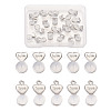 20Pcs 2 Styles Silicone Ear Nuts FIND-TA0001-47B-1