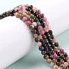 Natural Tourmaline Beads Strands G-G446-4mm-03-6