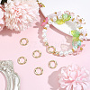 6Pcs Rack Plating Brass Spring Gate Rings KK-BBC0028-44-4