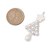 Shell Pearl Beaded Christmas Tree Big Pendants PALLOY-TA00169-2