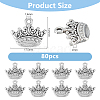 80Pcs Tibetan Style Alloy Pendants TIBE-DC0001-20-2