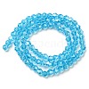 Transparent Electroplate Glass Beads Strands EGLA-A039-T3mm-A19-2